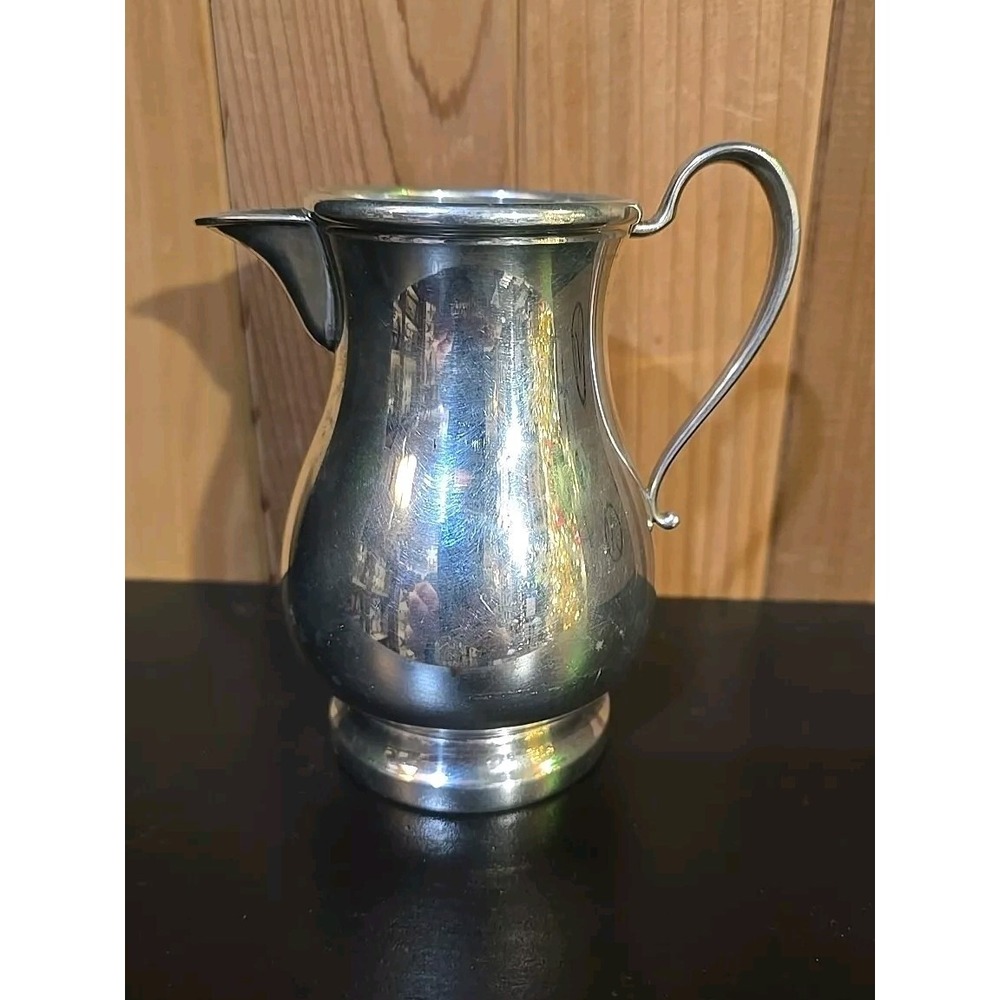 Vtg MCM Danish Quality Queen Art Pewter Creamer Pitcher #351